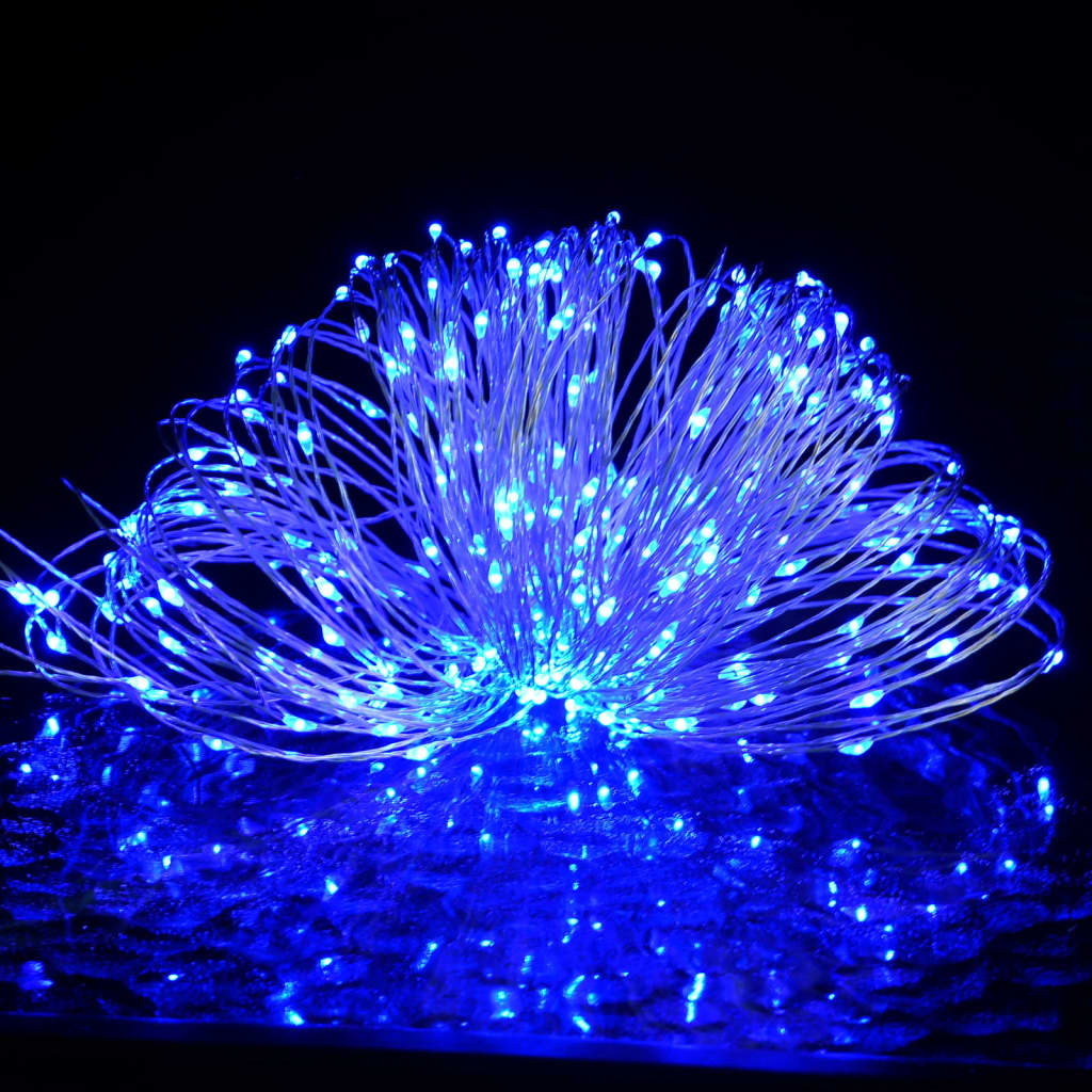 Lichtslinger met 150 LED's 15 m blauw - AllerleiShop