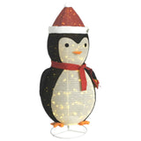 Kerstpinguïn decoratief LED 180 cm luxe stof - AllerleiShop