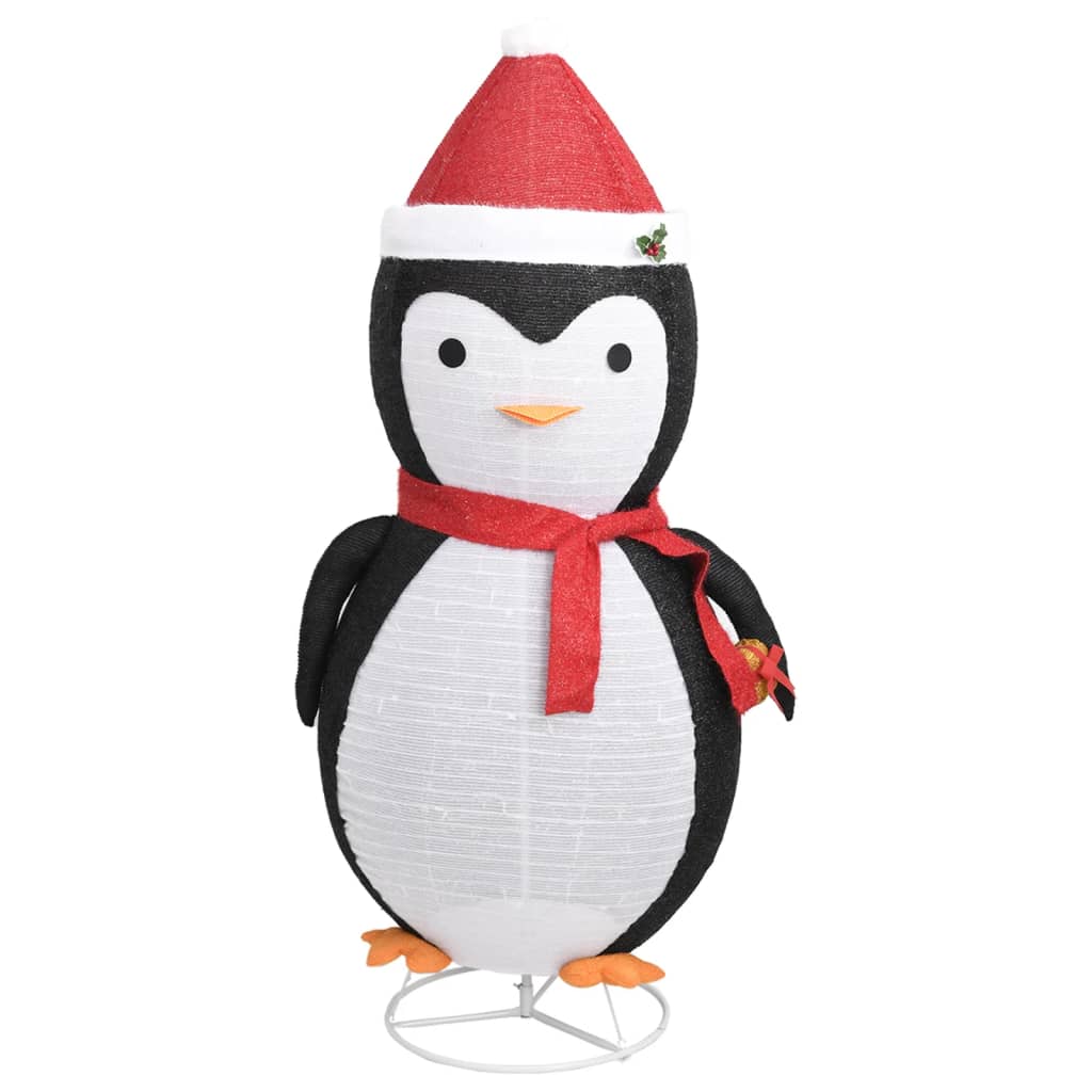 Kerstpinguïn decoratief LED 180 cm luxe stof - AllerleiShop