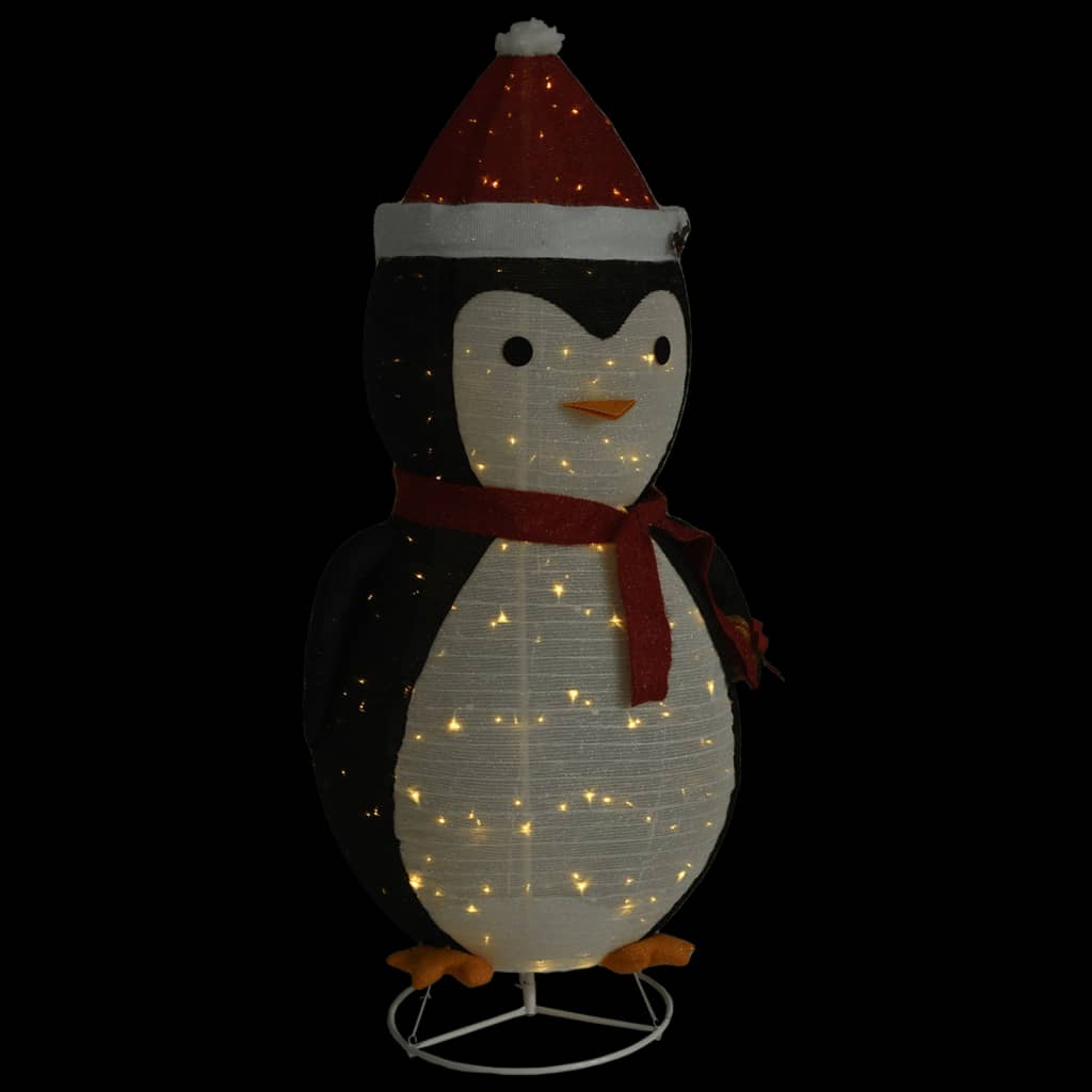 Kerstpinguïn decoratief LED 180 cm luxe stof - AllerleiShop