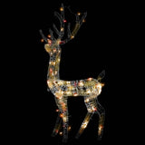 Kerstversiering rendier 140 LED's 120 cm acryl meerkleurig - AllerleiShop