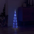 Lichtkegel decoratief LED blauw 60 cm acryl - AllerleiShop