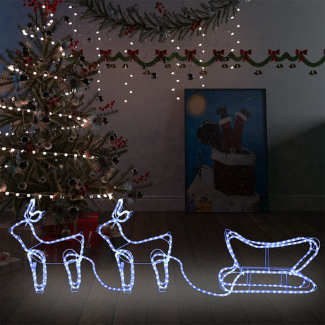 Buitenkerstversiering rendier en slee 576 LED's - AllerleiShop