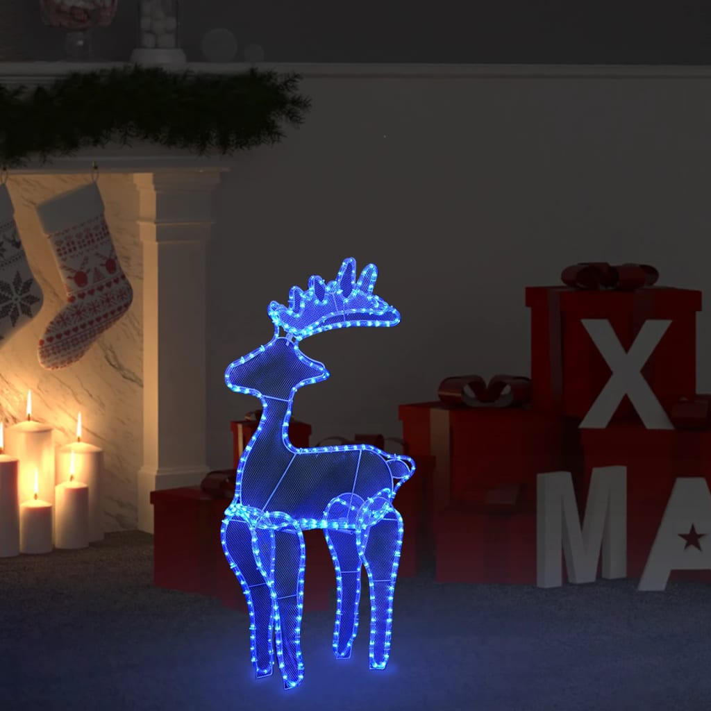 Kerstversiering rendier met mesh 306 LED's 60x24x89 cm - AllerleiShop