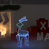 Kerstversiering rendier met mesh 306 LED's 60x24x89 cm - AllerleiShop