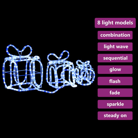 Kerstverlichting cadeaudozen 180 LED's binnen en buiten - AllerleiShop