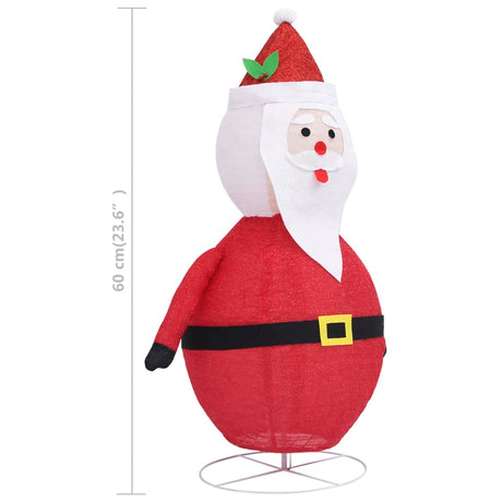 Kerstman decoratief LED 60 cm luxe stof - AllerleiShop