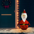 Decoratieve kerstman LED luxe stof 120 cm - AllerleiShop