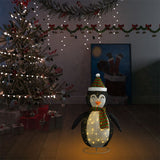 Kerstpinguïn decoratief LED 60 cm luxe stof - AllerleiShop