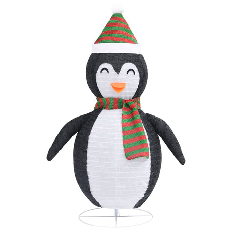 Kerstpinguïn decoratief LED 60 cm luxe stof - AllerleiShop