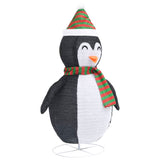 Kerstpinguïn decoratief LED 60 cm luxe stof - AllerleiShop