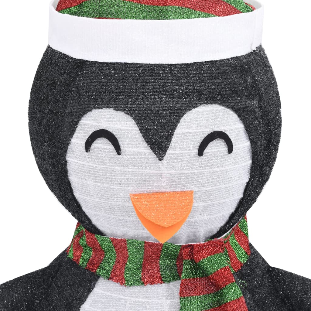 Kerstpinguïn decoratief LED 60 cm luxe stof - AllerleiShop