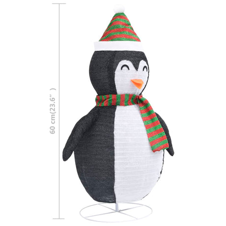 Kerstpinguïn decoratief LED 60 cm luxe stof - AllerleiShop