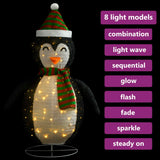 Kerstpinguïn decoratief LED 90 cm luxe stof - AllerleiShop