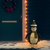 Kerstpinguïn decoratief LED 90 cm luxe stof - AllerleiShop