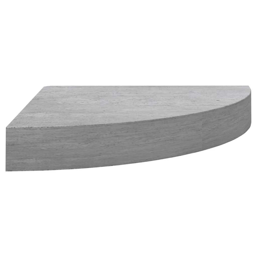 Hoekwandschap 25x25x3,8 cm MDF betongrijs - AllerleiShop