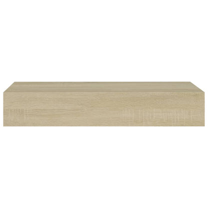 viaXL Wandschap met lade 60x23,5x10 cm MDF eikenkleurig - AllerleiShop