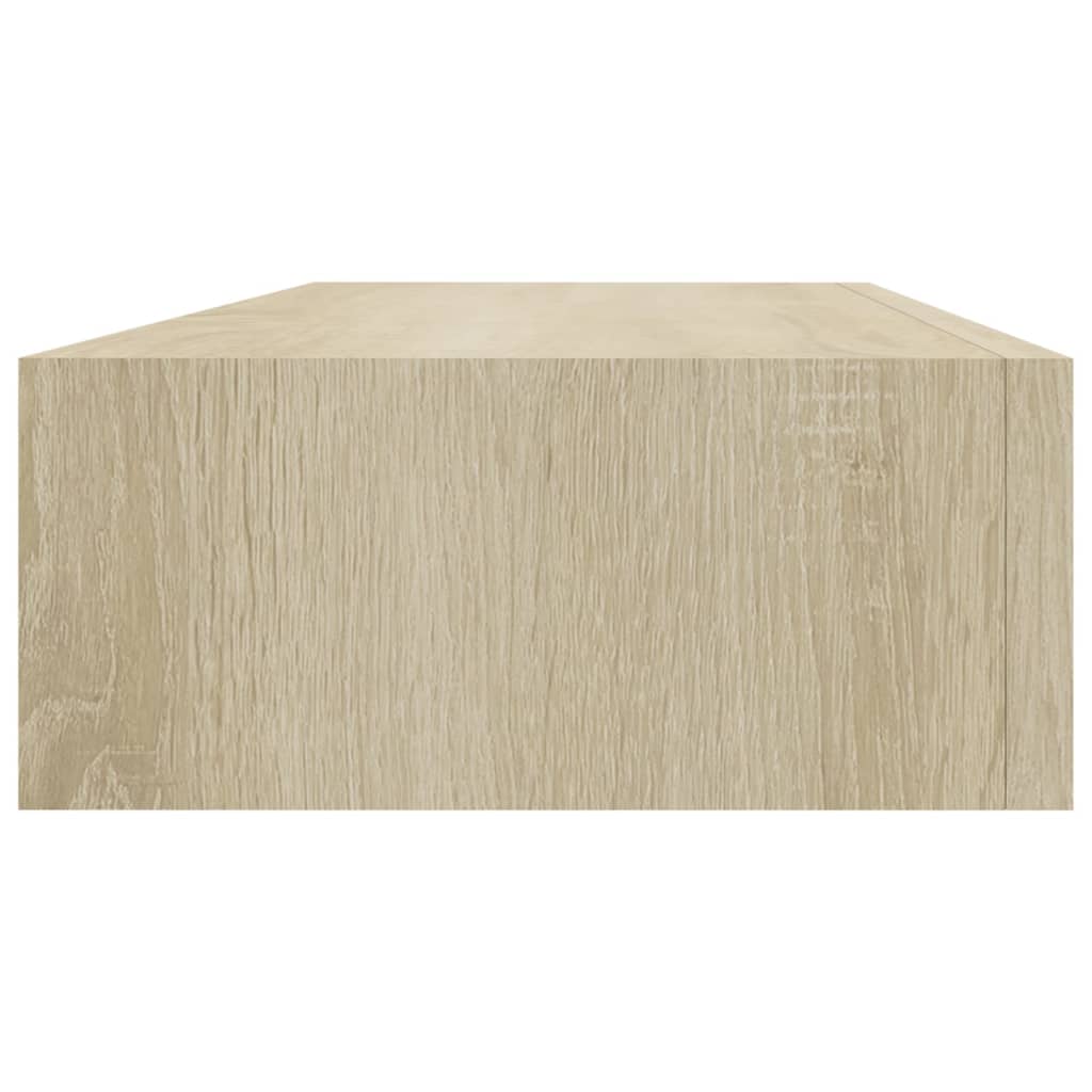 viaXL Wandschap met lade 60x23,5x10 cm MDF eikenkleurig - AllerleiShop