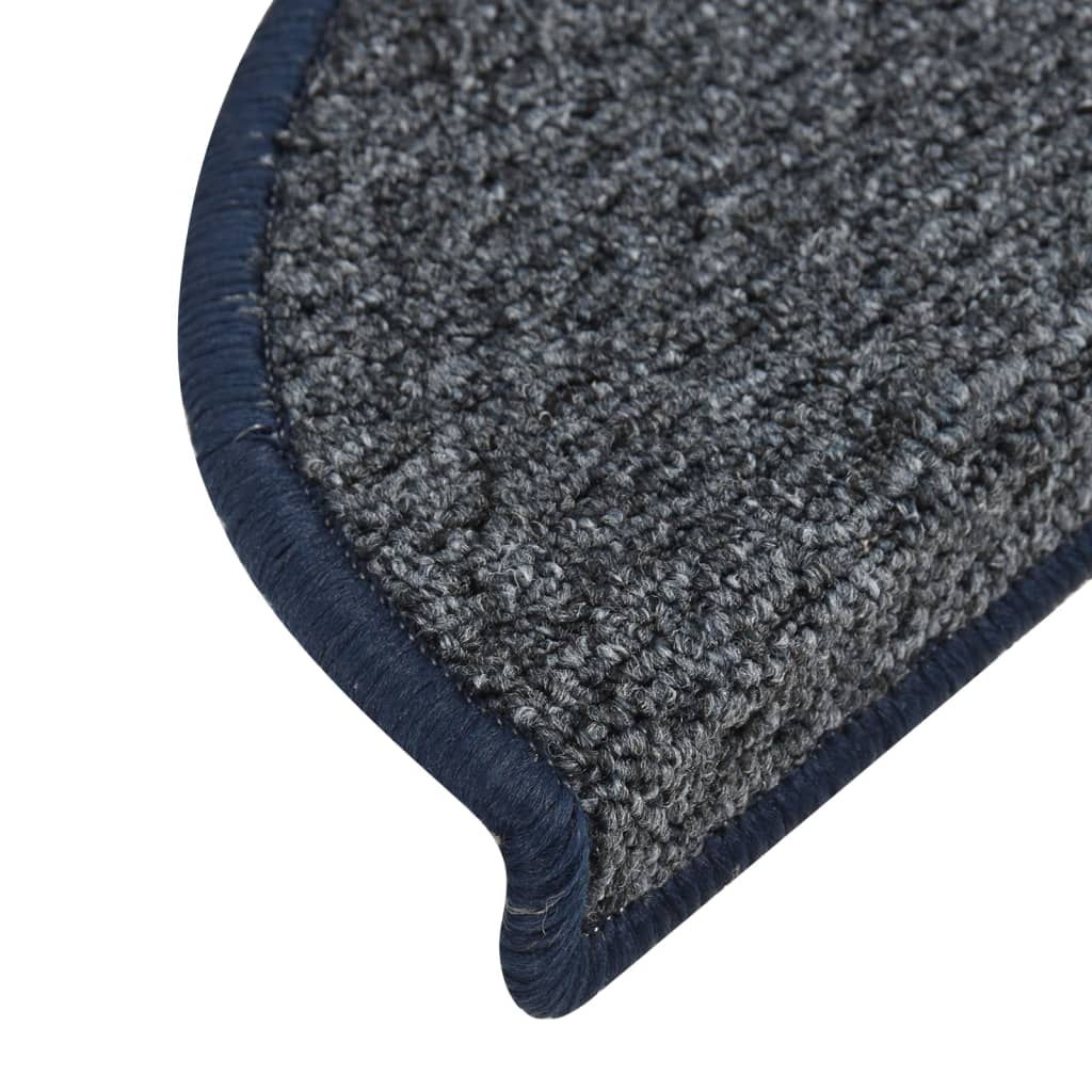 Trapmatten 15 st 56x17x3 cm donkerblauw