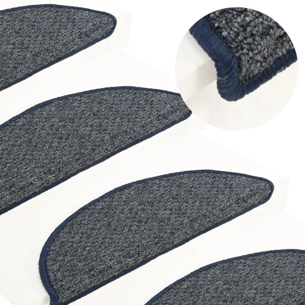 Trapmatten 15 st 56x17x3 cm donkerblauw