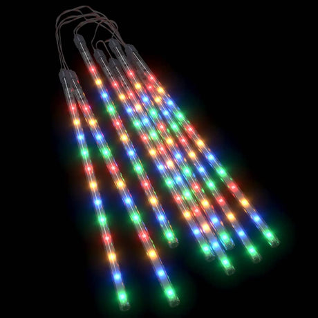 Meteoorlichten 8 st 192 LED's binnen/buiten 30 cm meerkleurig - AllerleiShop