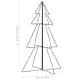 Kegelkerstboom 160 LED's binnen en buiten 78x120 cm - AllerleiShop