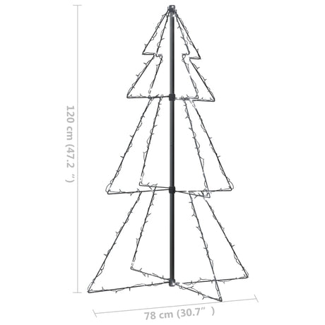 Kegelkerstboom 160 LED's binnen en buiten 78x120 cm - AllerleiShop