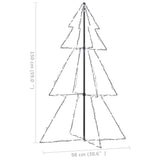 Kegelkerstboom 200 LED's binnen en buiten 98x150 cm - AllerleiShop