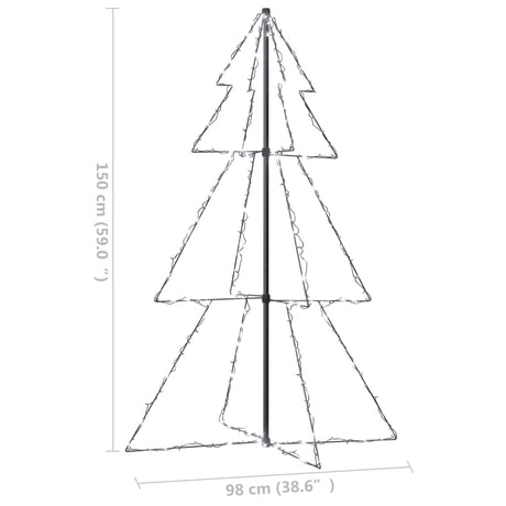 Kegelkerstboom 200 LED's binnen en buiten 98x150 cm - AllerleiShop