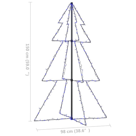 Kegelkerstboom 200 LED's binnen en buiten 98x150 cm - AllerleiShop