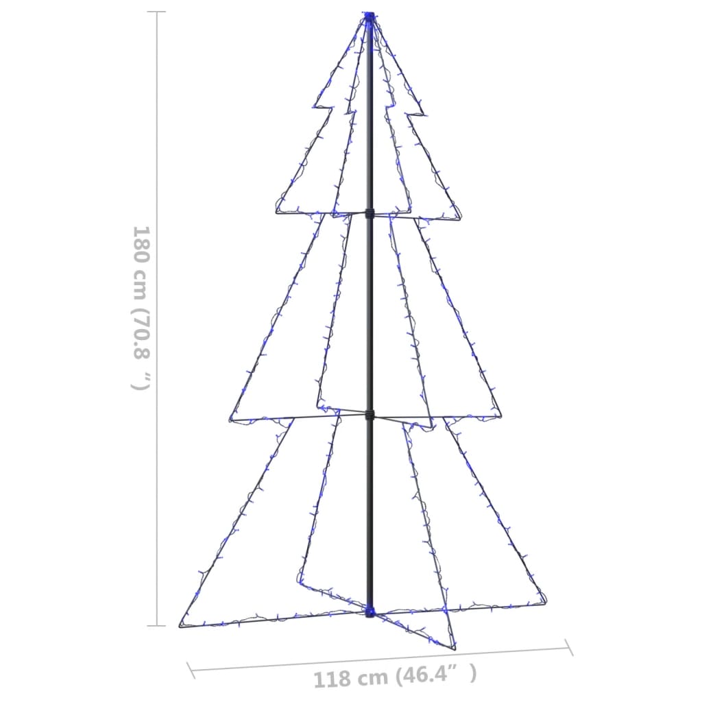 Kegelkerstboom 240 LED's binnen en buiten 118x150 cm - AllerleiShop