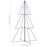 Kegelkerstboom 240 LED's binnen en buiten 118x150 cm - AllerleiShop