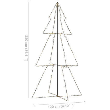 Kegelkerstboom 300 LED's binnen en buiten 120x220 cm - AllerleiShop