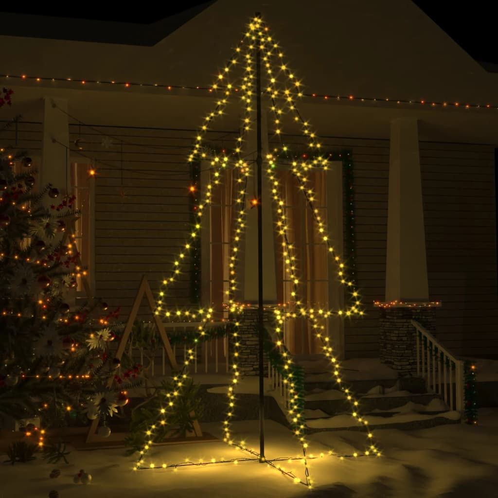 Kegelkerstboom 300 LED's binnen en buiten 120x220 cm - AllerleiShop