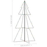 Kegelkerstboom 300 LED's binnen en buiten 120x220 cm - AllerleiShop