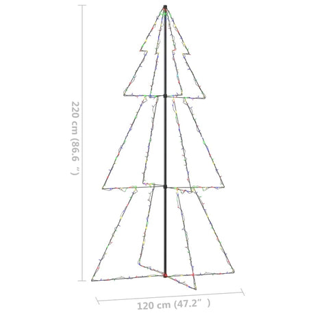 Kegelkerstboom 300 LED's binnen en buiten 120x220 cm - AllerleiShop