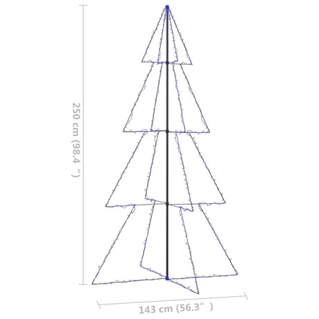 Kegelkerstboom 360 LED's binnen en buiten 143x250 cm - AllerleiShop