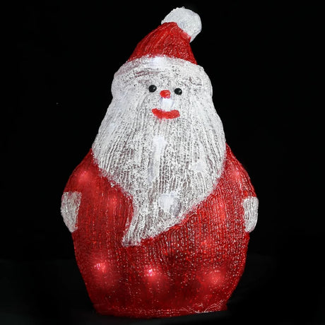 Kerstfiguur kerstman LED binnen en buiten 28 cm acryl - AllerleiShop