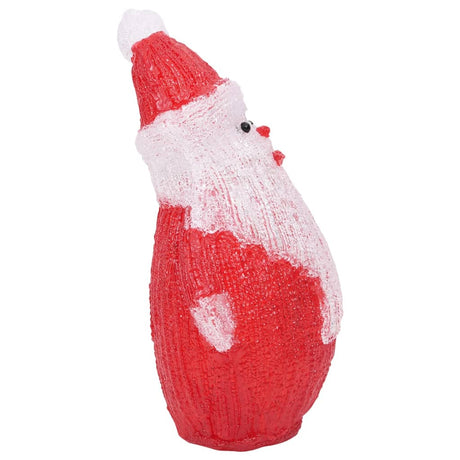 Kerstfiguur kerstman LED binnen en buiten 28 cm acryl - AllerleiShop