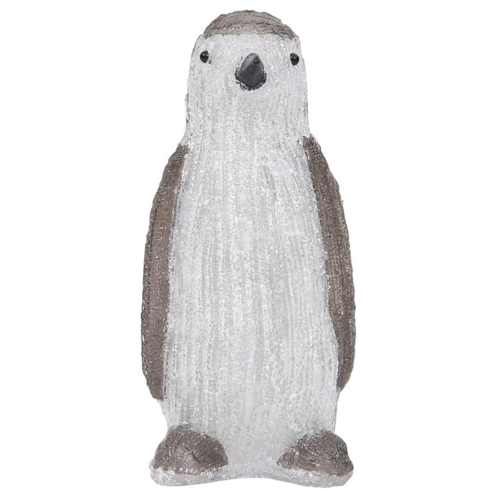 Kerstfiguur pinguïn LED binnen en buiten 30 cm acryl - AllerleiShop