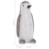 Kerstfiguur pinguïn LED binnen en buiten 30 cm acryl - AllerleiShop