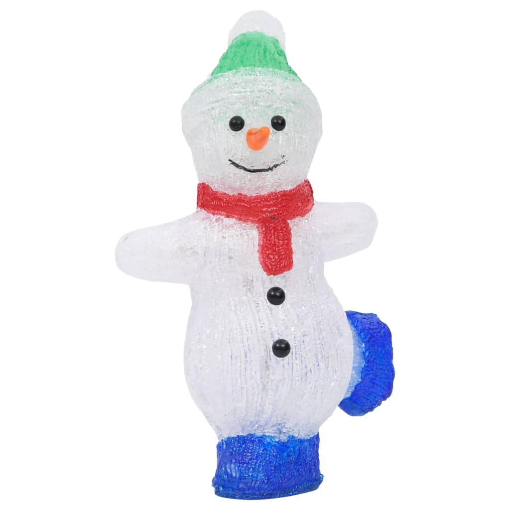 Kerstfiguur sneeuwman LED binnen en buiten 30 cm acryl - AllerleiShop