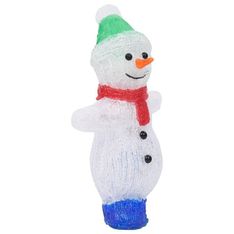 Kerstfiguur sneeuwman LED binnen en buiten 30 cm acryl - AllerleiShop