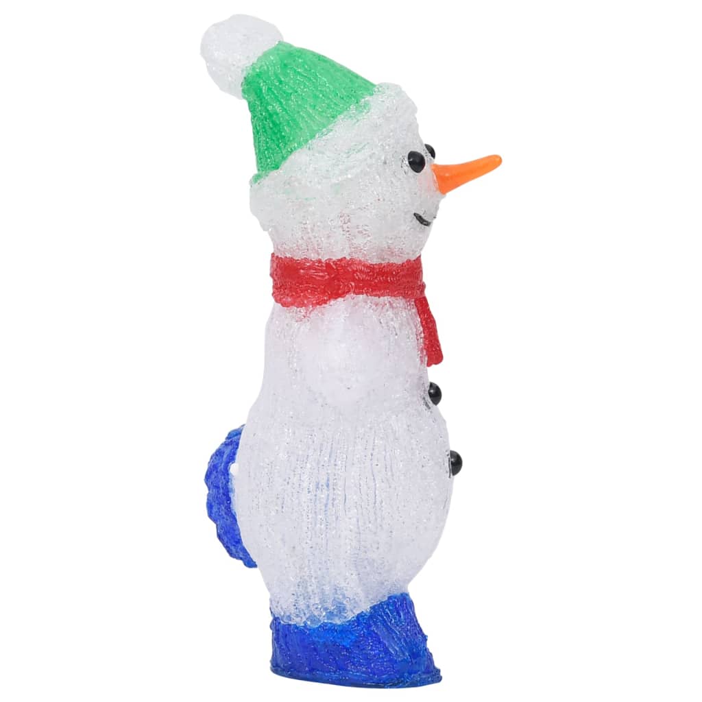 Kerstfiguur sneeuwman LED binnen en buiten 30 cm acryl - AllerleiShop