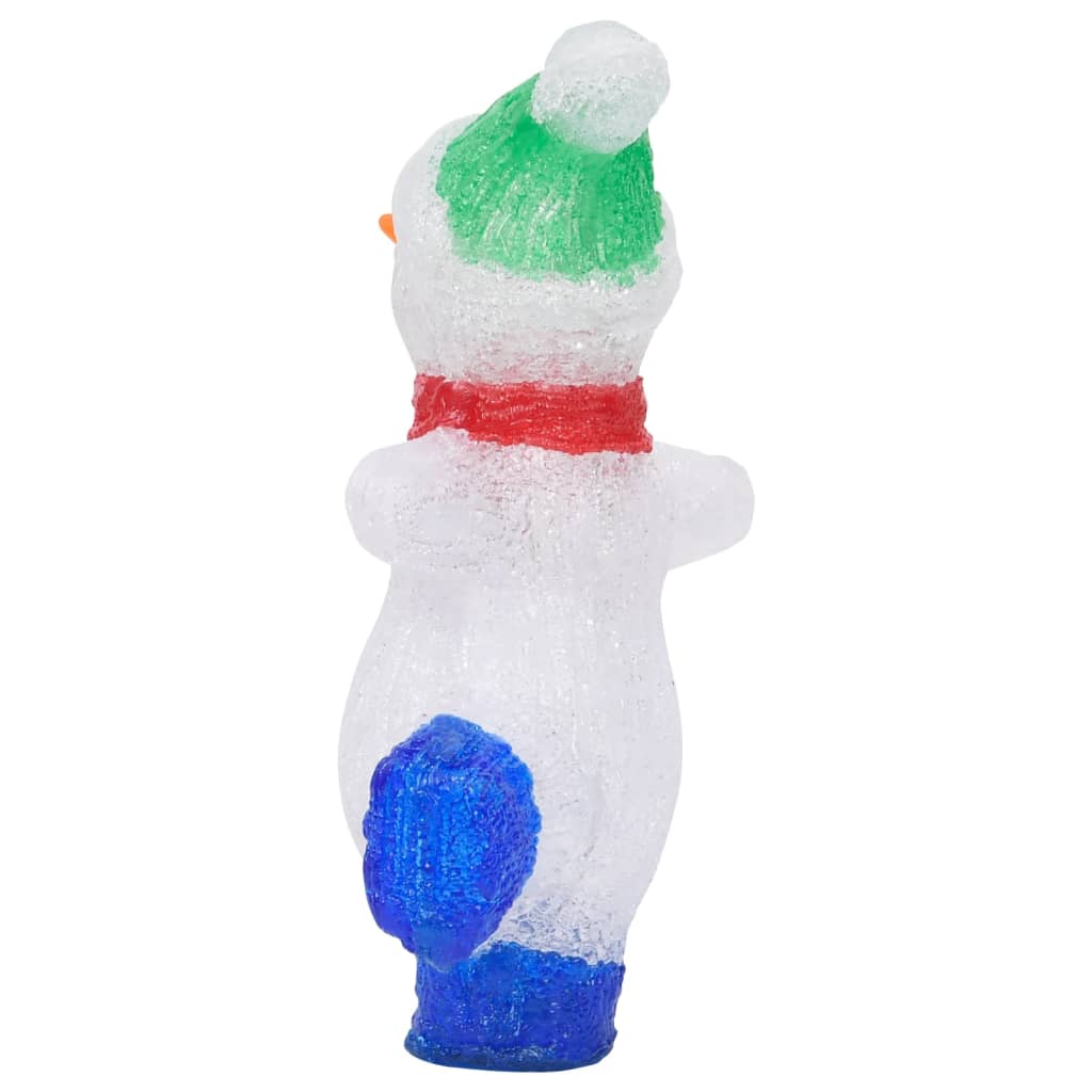 Kerstfiguur sneeuwman LED binnen en buiten 30 cm acryl - AllerleiShop