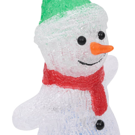 Kerstfiguur sneeuwman LED binnen en buiten 30 cm acryl - AllerleiShop