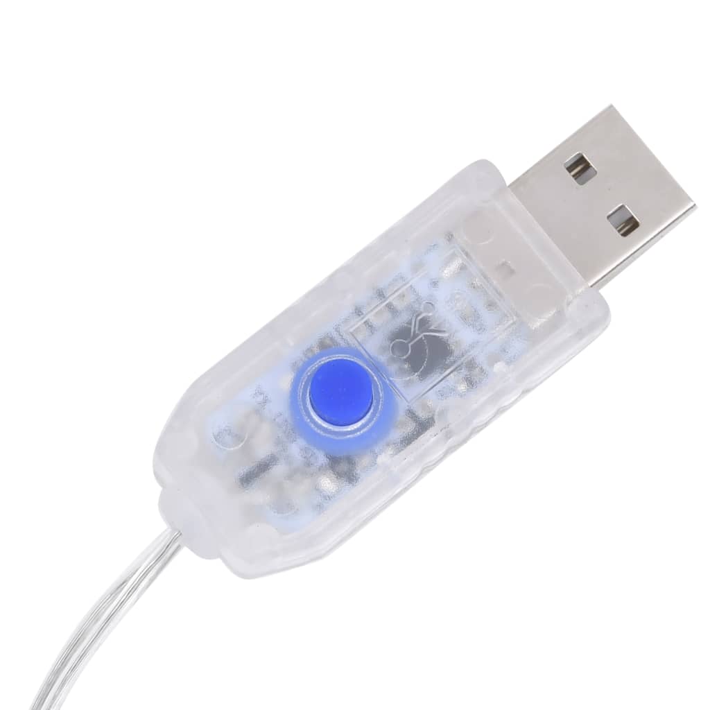 Lichtslinger ster en maan afstandsbediening 138 LED's blauw - AllerleiShop