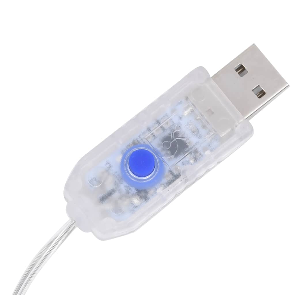 Lichtslinger ster en maan afstandsbediening 345 LED's blauw - AllerleiShop