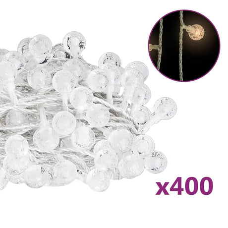 Lichtsnoer met 400 LED's 8 functies warmwit 40 m - AllerleiShop