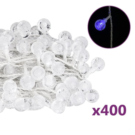 Lichtsnoer met 400 LED's 8 functies blauw 40 m - AllerleiShop